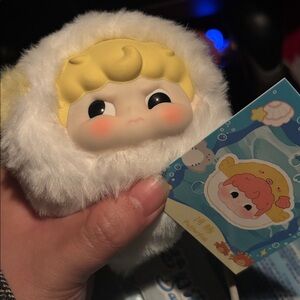 Danon Plush Character Keychain - Yellow Pufferfish 🐡